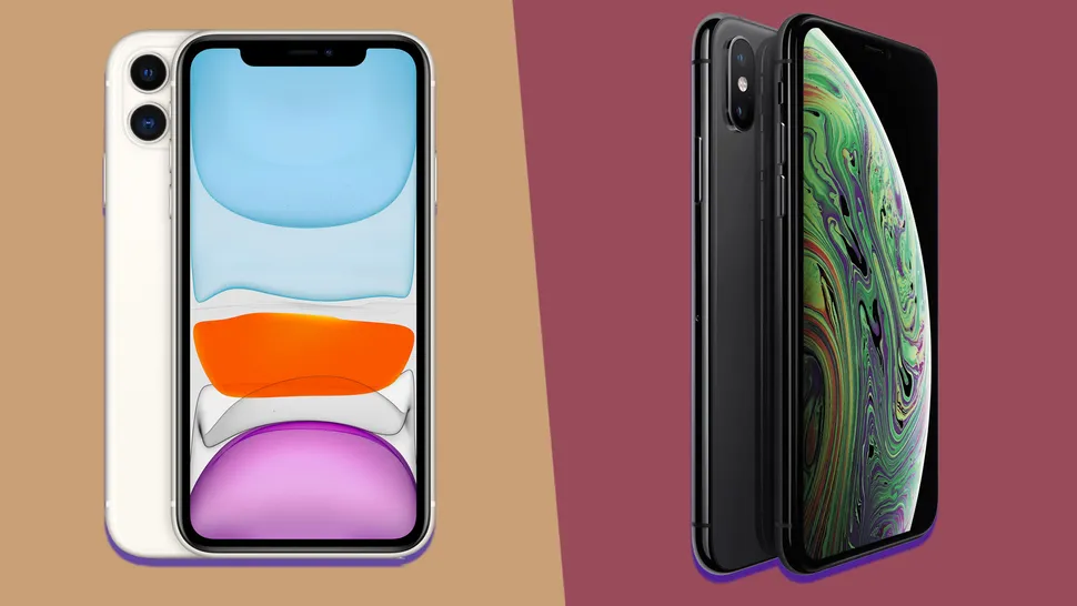 comparativa de diseño frontal y trasero iPhone XS vs 11