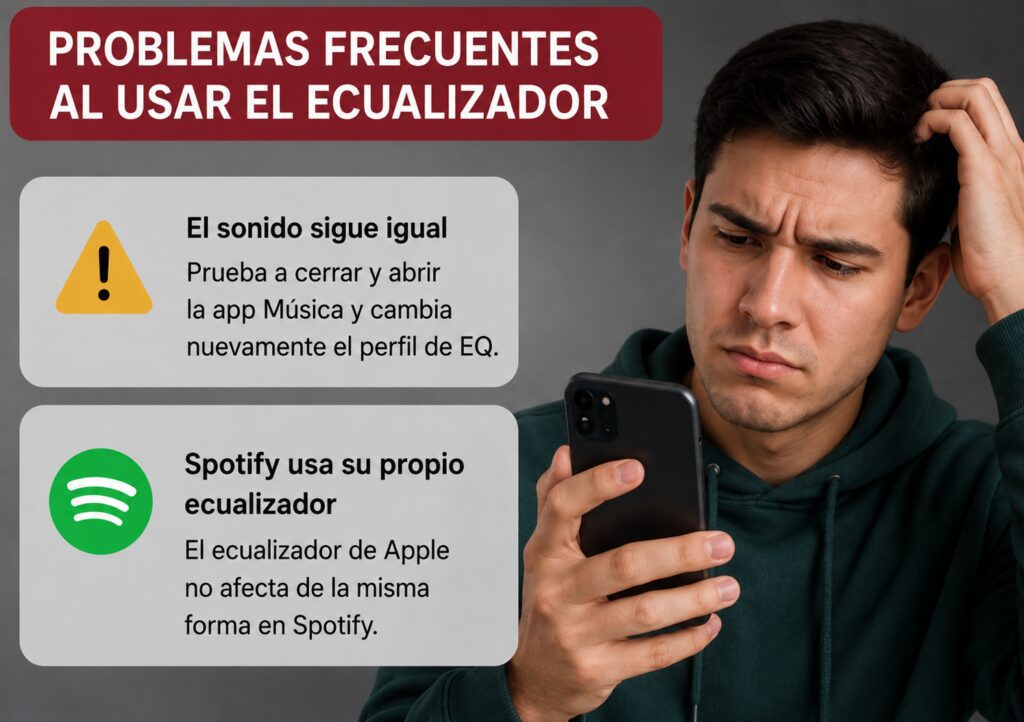 Problemas al usar el ecualizador del iPhone